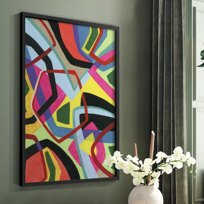 Impression encadrée Bold Shape Shift II - bois massif