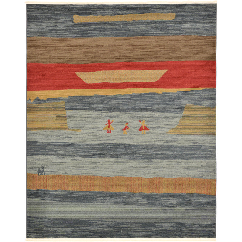 Tapis géométrique Abrigail, Rectangle 8 pi x 10 pi