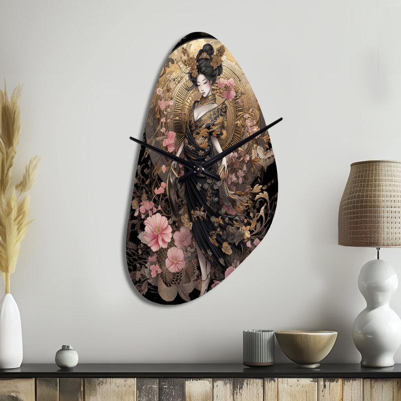 Horloge murale Schier Elegant Japanese Woman III - Woman, Grand