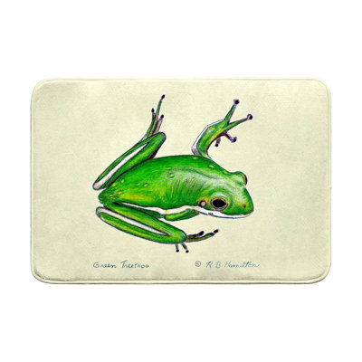 Tapis de bain vert