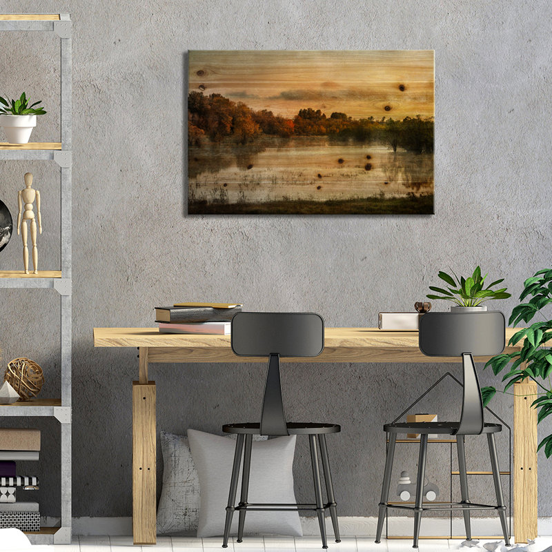 «Spring Wetlands» par Don Schwartz - reproduction de photo sur toile tendue, H 18 po x l 26 po x P 1,5 po, Bois, Pas de tapis