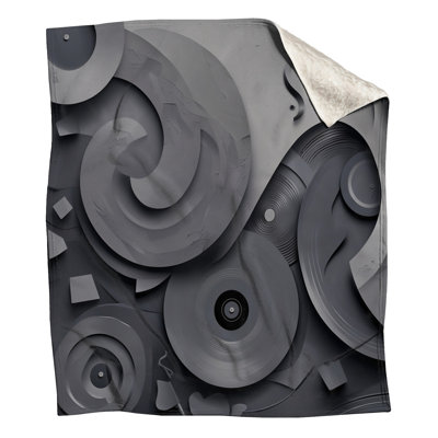 Couvertures spirales grises abstraites
