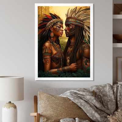 «Native Couple Celebrating Divine Love» sur toile