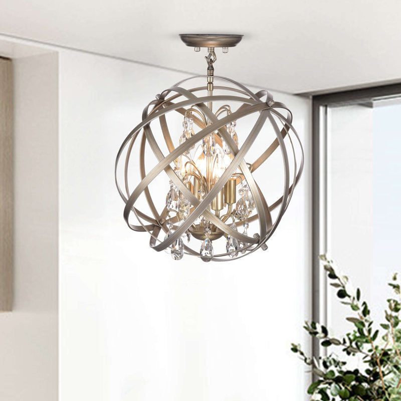 Lustre en forme de globe 4 lumières Vandyke