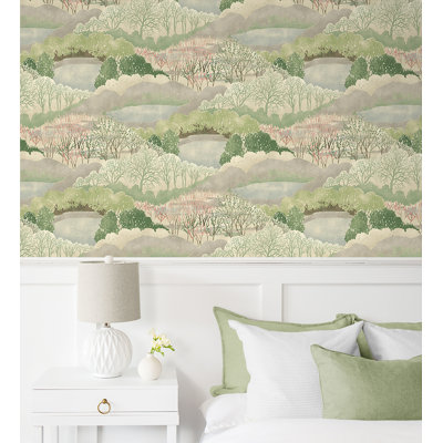 Gathering Sky Scenic Peel & Stick Wallpaper  20.5" W x 18' L
