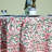 Tazia Round Floral Cotton Tablecloth