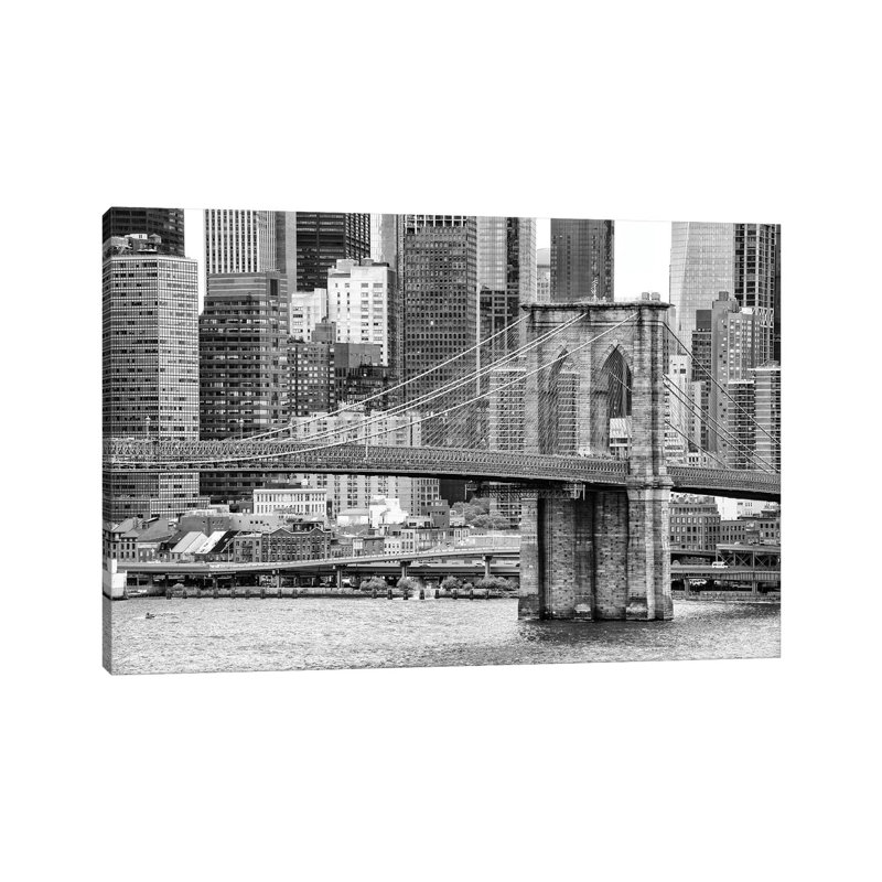Brooklyn Bridge by Philippe Hugonnard - Wrapped Canvas Print, 66.04 cm H x 45.72 cm W x 1.91 cm D