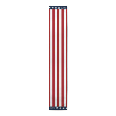 Ameriga Rectangle Striped Polyester Table Runner
