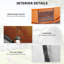 Tente de camping automatique pour 4 personnes avec portes sac de transport-124356155