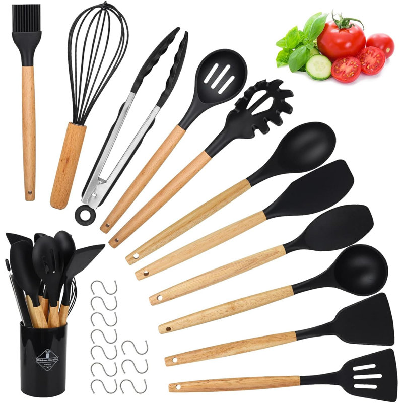 Rareweaves 22 Utensil Set, Black