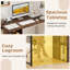115 X 59 Cm Computer Desk Modern Home Office Desk With Storage Shelves-Natural-1133263800