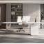 Bureau moderne en pierre frittée et acrylique Modern Minimalist-409451757