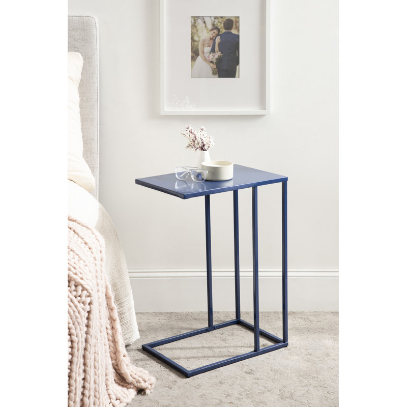 Amneet 27" Tall C End Table, Navy Blue