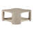 Parowan Weathered Beige Wood Abstract Coffee Table with Hidden Casters by "Ivy Bronx"