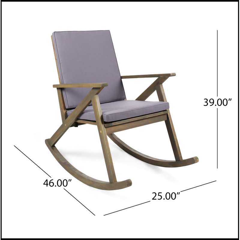 Rocking Chair, Grey, Grey
