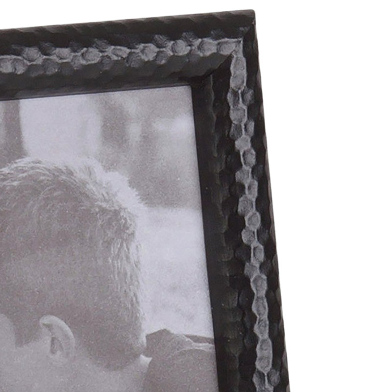 Lasater Wood Embossed Picture Frame, 4" x 6", Hammered Black