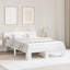 Bed Frame with Headboard Solid Pine Wood-1070559627-1070559644