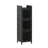 Qujuan Glass and Iron Freestanding Linen Cabinet