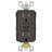 Leviton SmartlockPro 15 Amp 125 Volt Duplex Brown GFCI Outlet 5-15R 1 Pack
