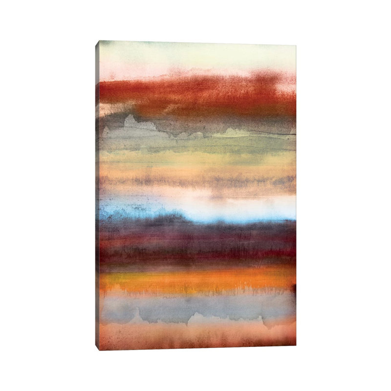 Tribal Colour Wash II by PI Studio - Wrapped Canvas Panoramic Painting, 20.32 cm H x 30.48 cm W