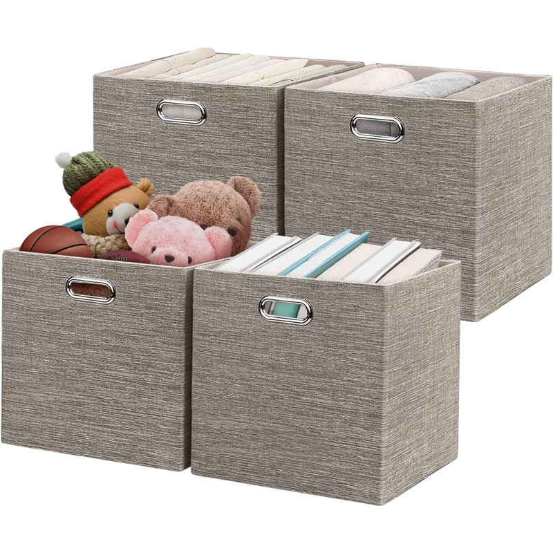 Ebern Designs Rhonda Blended Fabric Decorative Bin