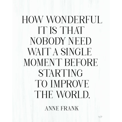 «How Wonderful» par Lux + Me Designs - impression sur toile tendue