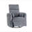 Gray Corduroy Fabric Upholstery 1Pc Accent Chair Swivel Glider Reclining Motion Solid Wood Living Room Furniture-755129254