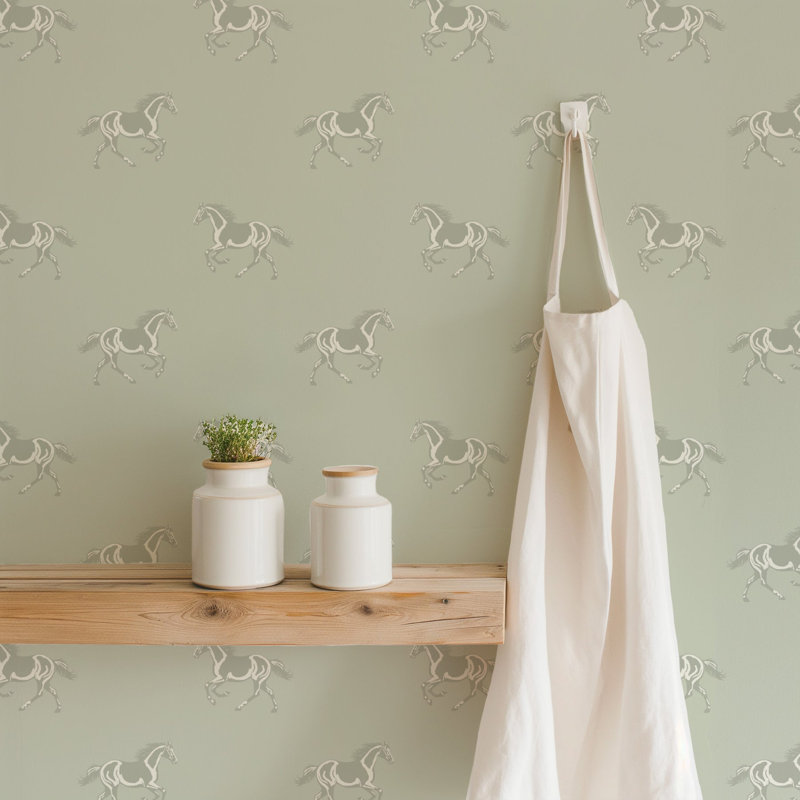 Thoroughbred - papier peint taupe frais