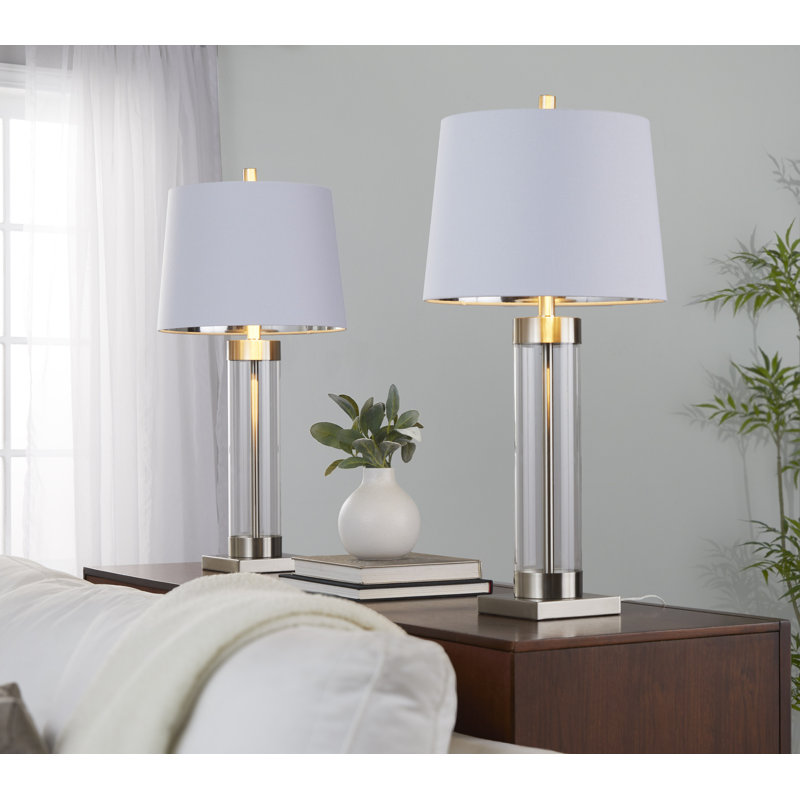 Glacier 30" Glass Table Lamp - Set of 2