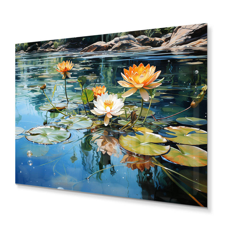 Canada Lakeside Tranquility III - impression sans cadre sur métal, H 24 po x l 32 po x P 1 po