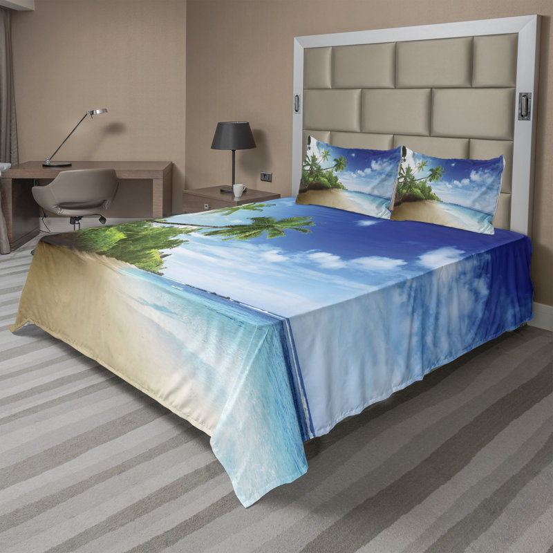 Microfiber Sheet Set, King Sheet Set + Fitted Sheet + 2 Pillowcases