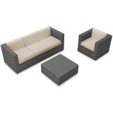 District Outdoor 3 - Piece Conversation Set