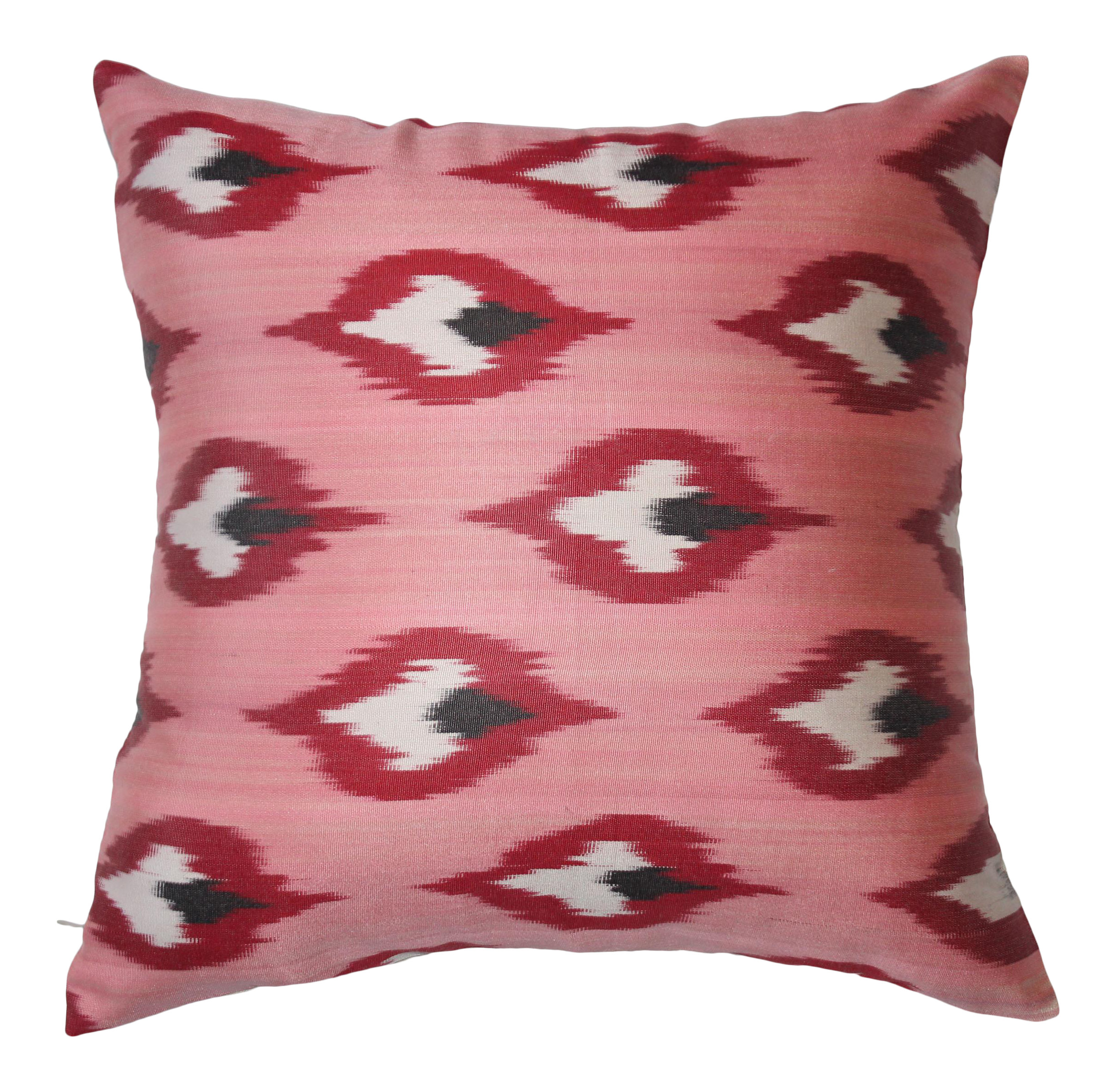 Bungalow Rose Ikat Silk Throw Pillow Wayfair