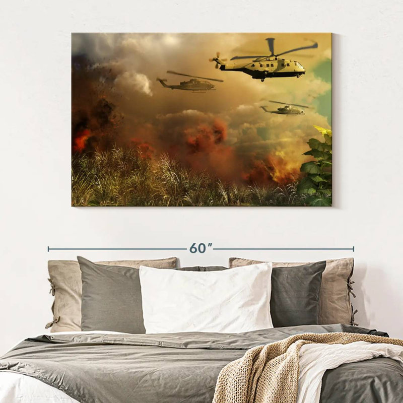 Lelar Helicopter Rescue Fleet, 34" H x 51" W