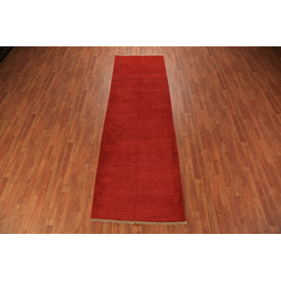 Handmade Gabbeh Modern Runner Rug 3x10