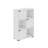 Modern Wall-Mounted Bookshelf, White, 23.6 x 35.4 x 11.0 inches | 100% Melamine Coated Particle Board, Thickness: 0.7 inches | Durable Plastic Legs, Multiple Shelves, Space-Saving Design, Perfect for Home & Office