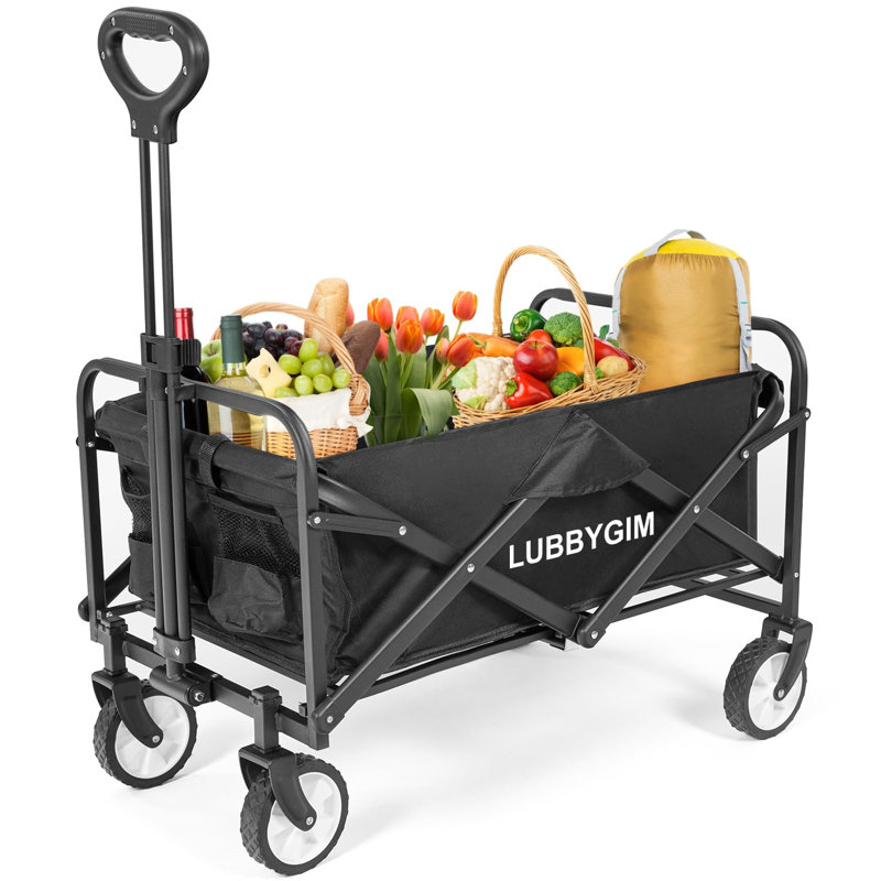 Heavy-Duty Folding Wagon Garden Carts