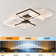 Modern Rectangular Elegant Dimmable Led Ceiling Light With Remote Control