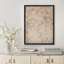 Art mural encadré à motif floral neutre, impression de style botanique rétro pour décor de maison de campagne ou de chalet-112374984-112374980