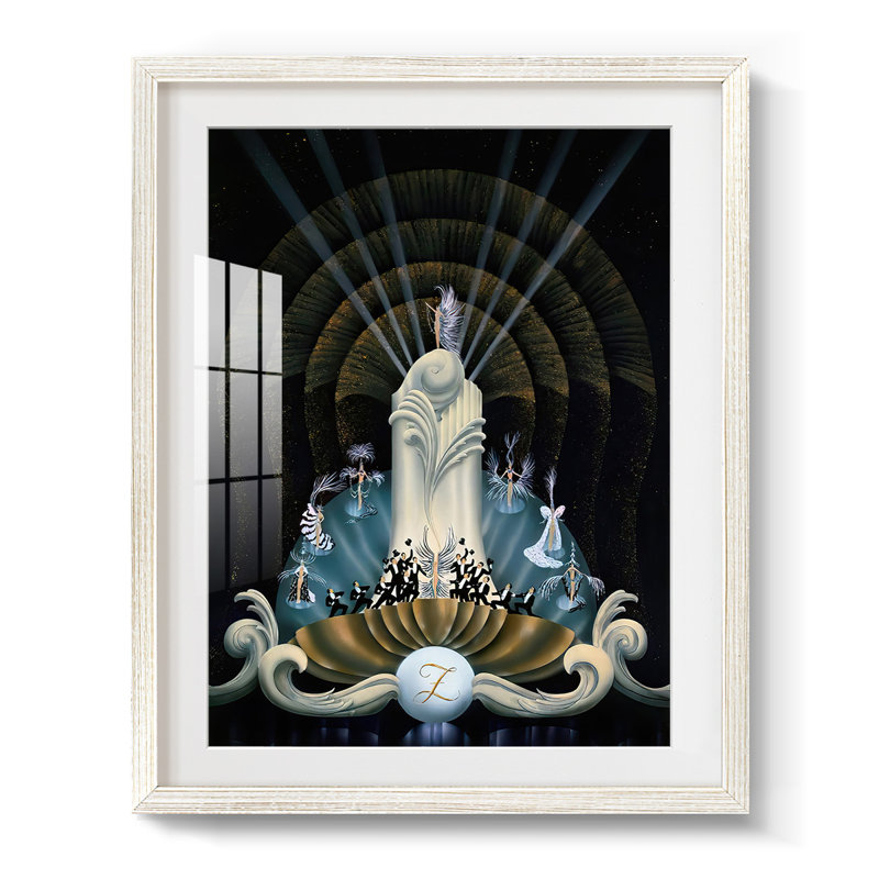 Tranquility -Framed Print, White