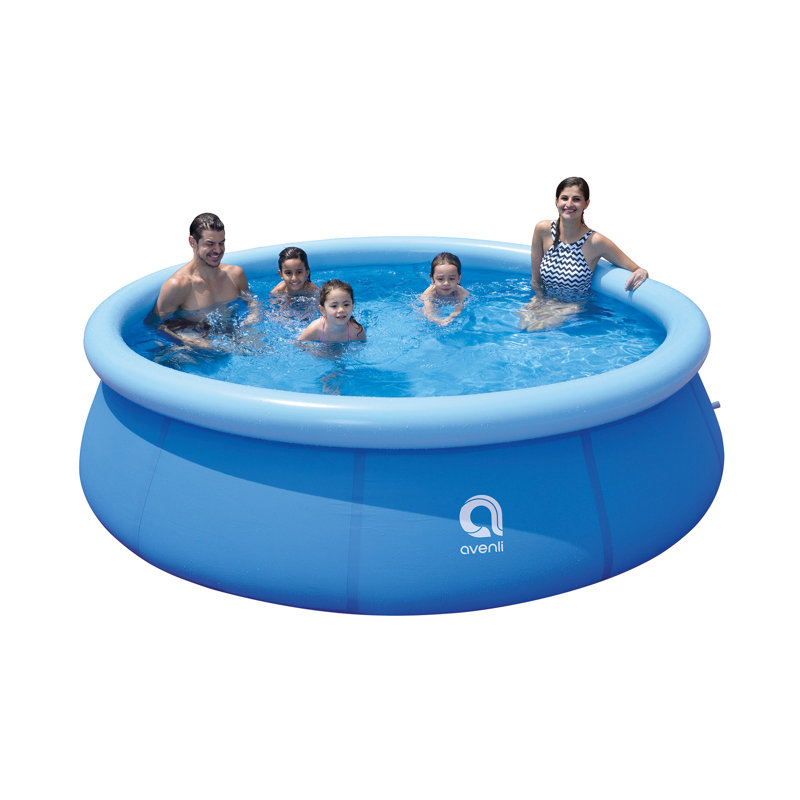JLeisure Blue Round 5ft Inflatable Above Ground Pool with Filter