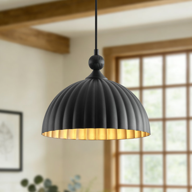 Luminaire suspendu industriel en métal 1 lumière