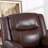 3-Piece Genuine Leather Reclining Living Room Set-127681606