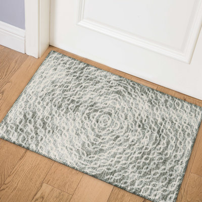 Anna-May Chenille Geometric Indoor / Outdoor Rug