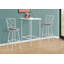 Home Bar, table de bar, hauteur de bar, pub, 36 po rectangulaire, petit, stratifié de cuisine, métal, contemporain, moderne