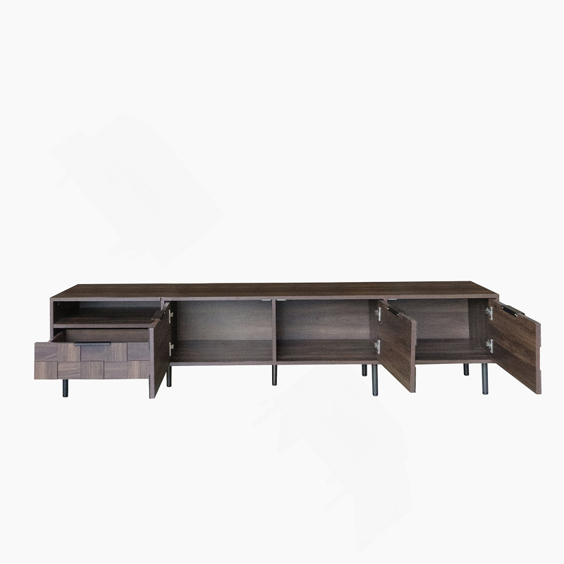 78 " Mid Century Modern TV Stand for 65+ Inch TVs, TV Console with Storage Cabinets for Living Room, Entertainment Center Storage