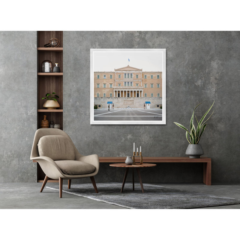 Standing Guard by Tim Klein - Picture Frame Photograph, White, 42" H x 42" W x 1.5" D