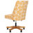 Modern Wood Frame Rossland Task Chair, Aesthetic  Chic print Armless Adjustable 38'' H Office Chair-734361025