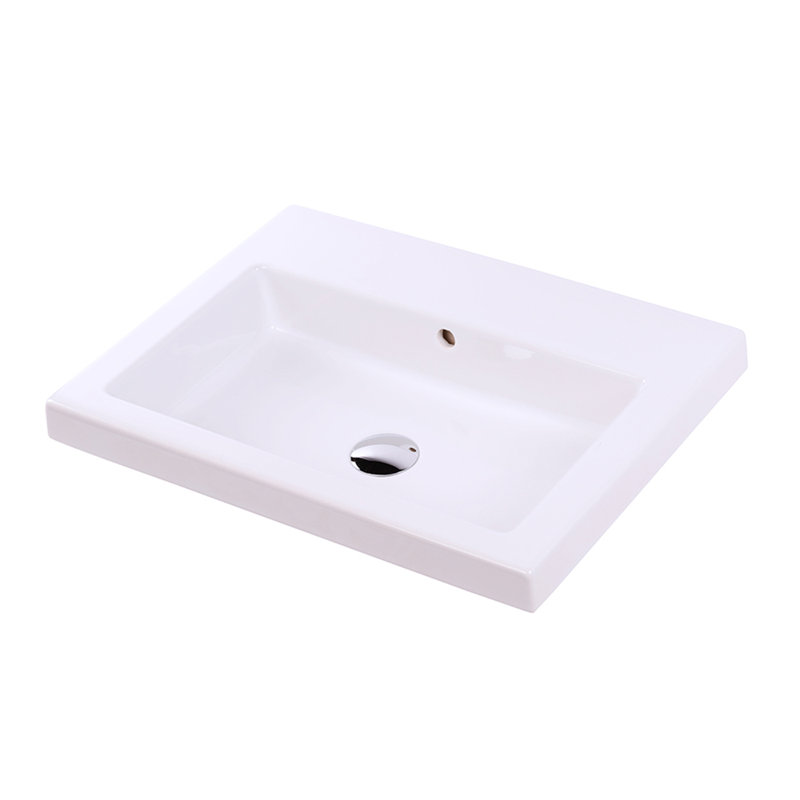 Aquaquattro 23.62'' L Bathroom Sink, No Hole