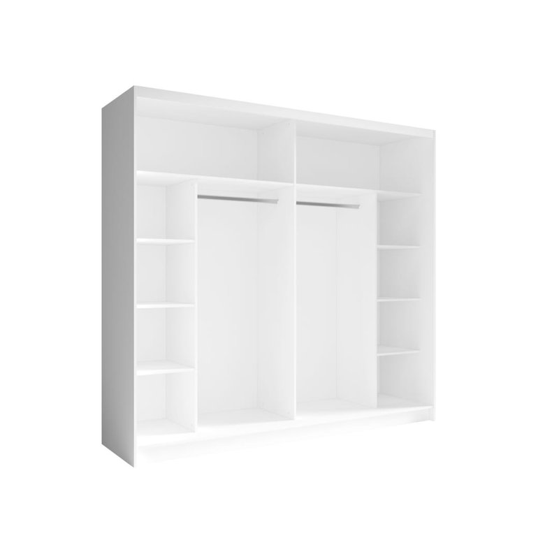 Fino 2 Door Manufactured Wood Wardrobe, White